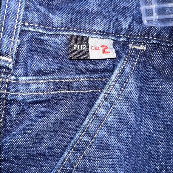 Carhartt Fire Resistant Signature Denim Dungaree CAT 2 Size 34/30 NWT - Picture 3 of 5